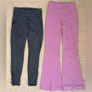 Lululemon Gray Leggings and flare pants size 8